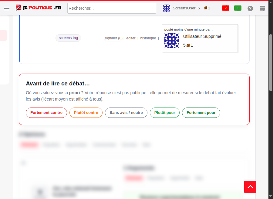 L'a priori : indiquez votre position avant de lire le débat
