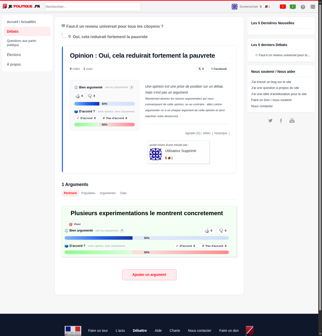 Vote de qualité, adhésion et nouveaux tris des opinions